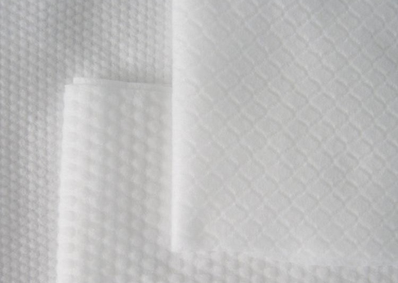 comprar Tela não tecida reciclável amigável de Eco Spunlace gravada para limpezas online manufacture