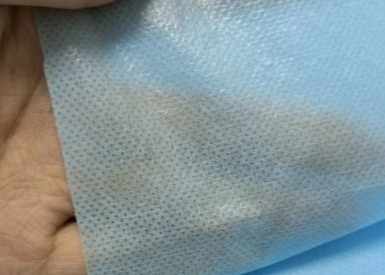 comprar Tecido não tecido laminado de PP+PE para vestidos de isolamento azul descartáveis online manufacture