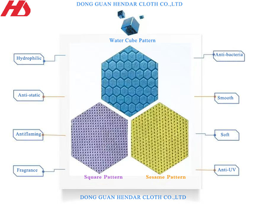 comprar Tecido não tecido hexagonal / quadrado / padrão de gergelim online manufacture