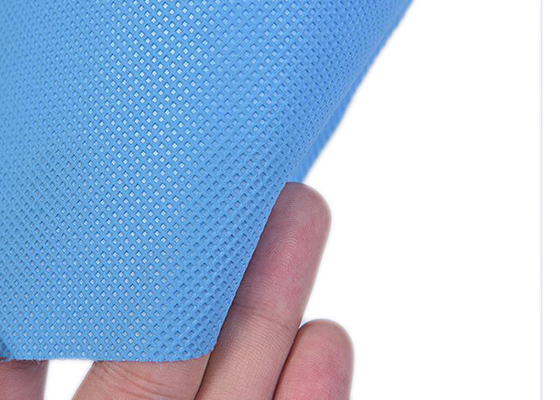 comprar Tela não tecida médica do azul SMMS SMS de grande resistência para o material do vestido cirúrgico do hospital online manufacture