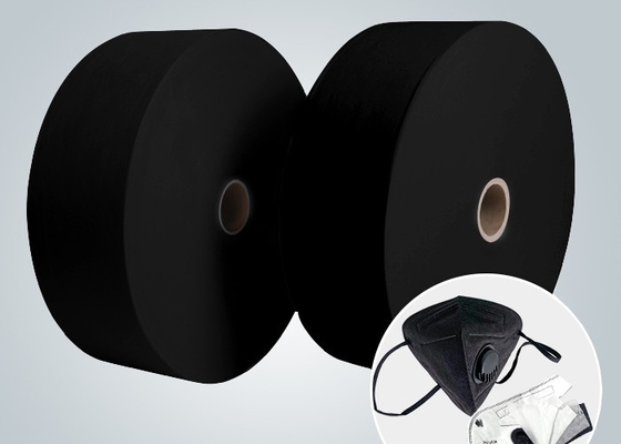 comprar Tela não tecida preta 30GSM de Meltblown para as máscaraes protetoras pretas N95 KF94 online manufacture