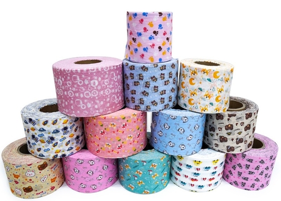 comprar Poliéster viscoso não tecido biodegradável gravado da tela de Spunlace do estilo personalizado online manufacture