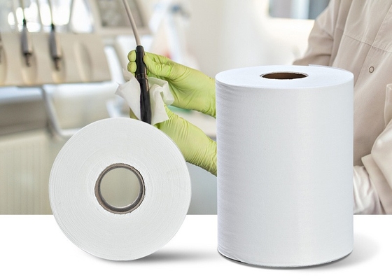 comprar Pano limpo perfurado descartável da tela não tecida de grande resistência de Spunlace em Rolls online manufacture