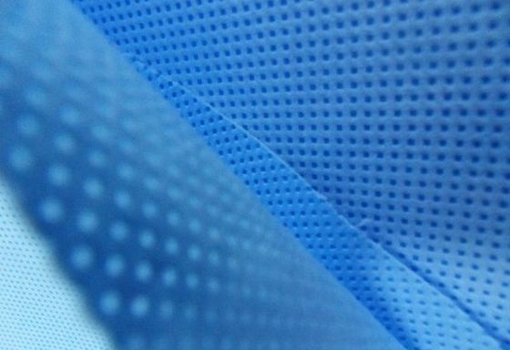 Fornecimento de fábrica SMS Não tecido Branco Azul para Avental Médico Lençol de Cama Tecido Não Tecido