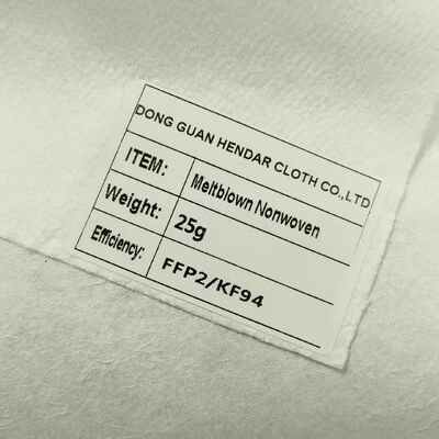 Resistência de ar não tecida alta do eletret de água de Meltblown da eficiência alta da filtragem baixa