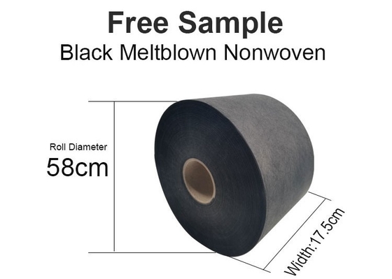 Teste padrão tingido largura da tela de tecelagem não 25GSM de Meltblown da máscara cirúrgica de 100% PP BFE99 175MM